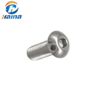 Stianless Steel Mushroom Head Hex Socket Machine Screw (ISO7380)